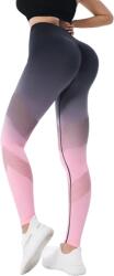  Dynamic Push Up Leggings-Fekete/Rózsaszín/L