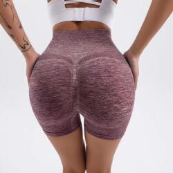  Rövid Push Up Leggings - Bordó/L