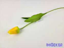 Bimbós tulipán szálas 48 cm - Sárga