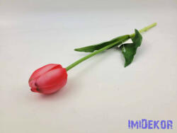 Tulipán gumi élethű szálas 39 cm - Erős Rózsaszín