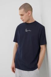 Karl Kani pamut póló sötétkék, nyomott mintás - sötétkék XL