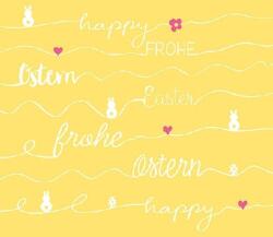 Ambiente Húsvéti mintás szalvéta 33x33cm, 20db-os - Easter Line Yellow