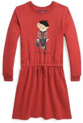 Ralph Lauren gyerek ruha piros, mini, harang alakú - piros 176