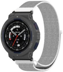 NYLON szíj Amazfit Active Edge-hez fehér-szürke