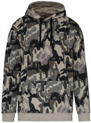 Kariban kapucnis férfi pulóver KA476, Grey Camouflage-4XL