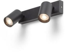 Rendl light studio DUDE II felületre szerelhető fekete 230V LED GU10 2x9W (R13923) - ledfiller