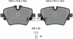 TEXTAR set placute frana, frana disc TEXTAR 2561705 - automobilus