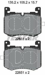 TEXTAR set placute frana, frana disc TEXTAR Q+ 2265101 (2265101)