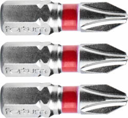 Fortum behajtóhegy PH, 3 db, S2 acél; PH 3x25mm, bliszteren