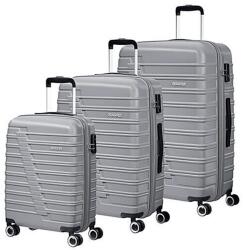 Samsonite ACTIVAIR négykerekű ezüst S, M, L bőrönd szett-3db - borond-aruhaz