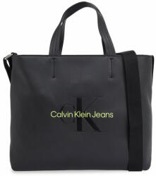 Calvin Klein Táska Calvin Klein Jeans Sculpted Mini Slim Tote26 Mono K60K611547 Black/Dark Juniper 0GX 00