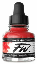 Daler-Rowney FW akril tinta 544 foszforeszkáló piros 29, 5ml