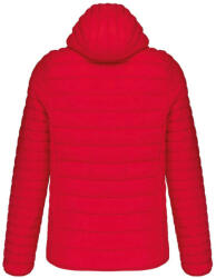 Kariban meleg és ultrakönnyű kapucnis bélelt férfi kabát KA6110, Red-M