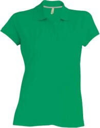 Kariban rövid ujjú galléros Női piké póló KA242, Kelly Green-3XL