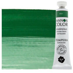 Pannoncolor tempera 616-1 középzöld 18ml