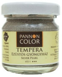 Pannoncolor tempera 652-1 ezüstös gyöngyház 30ml