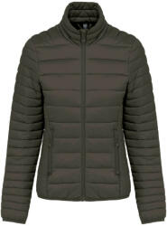 Kariban Női bélelt meleg és ultrakönnyű kabát KA6121, Dark Khaki-XS