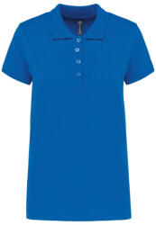Kariban galléros Női piké póló, rövid ujjú KA255, Light Royal Blue-XL