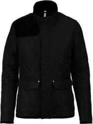 Kariban Női steppelt kabát KA6127, Black/Black-L
