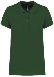Kariban galléros Női piké póló, rövid ujjú KA255, Forest Green-3XL