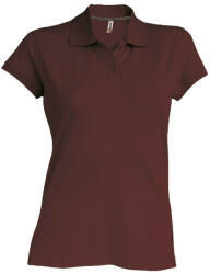 Kariban rövid ujjú galléros Női piké póló KA242, Chocolate-XL