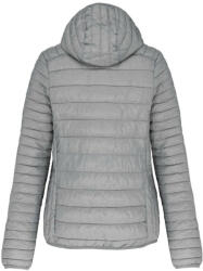 Kariban kapucnis bélelt meleg és ultrakönnyű Női kabát KA6111, Marl Silver-XS
