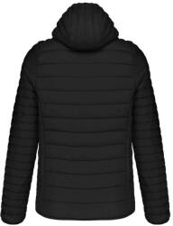Kariban meleg és ultrakönnyű kapucnis bélelt férfi kabát KA6110, Black-L