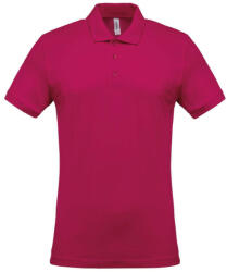 Kariban férfi galléros piké póló, rövid ujjú KA254, Fuchsia-3XL