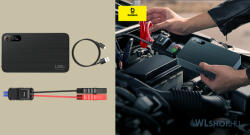 Baseus Autó akkumulátor indító, önindító, 12000mAh, 2xUSB, 1x USB-C aljzat, digitális kijelző, Baseus Black Super Energy Pro+