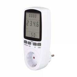 Sal Home EM 04 fogyasztásmérő, fogyasztás és költség ellenőrzése, teljesítmény, feszültség, áramerősség, fogyasztás, költségek kijelzése, 250 V, 3680 W (EM_04)