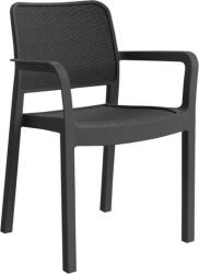 G21 Plastová židle Keter Samanna grafitová (216924)