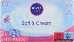 Nivea Baby Soft & Cream Wipes 2 x 63 db