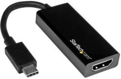 StarTech Adaptor StarTech CDP2HD, USB-C to HDMI Video Adapter Converter - 4K 30Hz - Thunderbolt 3 Compatible - USB 3.1 Type-C to HDMI Monitor Travel Dongle Black (CDP2HD) - external video adapter - black (CDP2