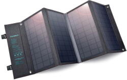 Choetech Panou solar fotovoltaic pliabil SC006, 36W, Quick Charge Power Delivery USB / USB Type C, Gri