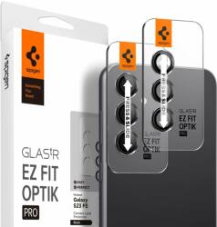 Spigen Glass tR EZ Fit Optik Pro 2 Pack Samsung Galaxy S23 FE üvegfólia - fekete (AGL06987)