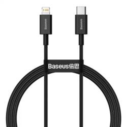 Baseus Cablu Baseus Alimentare si Date Superior Fast Charging USB Type-C la Lightning Iphone PD 20W 1m Negru (6953156205307)