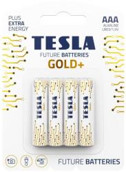 TESLA 4 baterii alcaline AAA GOLD+ 1, 5V Tesla Batteries (TS0012)
