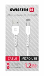 SWISSTEN Cablu Swissten de date USB/Micro USB Alb 1, 2m (8595217478114)