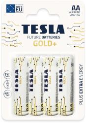 TESLA 4 baterii alcaline AA GOLD+ 1, 5V Tesla Batteries (TS0015) Baterii de unica folosinta