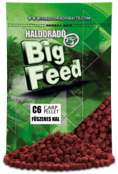 Haldorádó Big Feed C6 Pellet Fűszeres Hal 700gr 6mm Etetőpellet (HD30833)