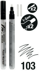 Daler-Rowney FW tölthető filctoll 2xS 1-2mm kerek + 2 póthegy