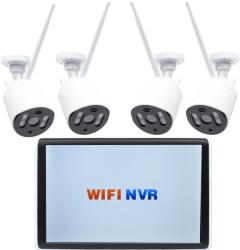 PNI Kit supraveghere video PNI House WiFi680 cu 4 camere Full HD Wi-Fi si LCD 10 (PNI-WIFI680-S)