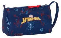 Spider-Man Penar cu Accesorii Spider-Man Neon Bleumarin 20 x 11 x 8.5 cm (32 Piese)