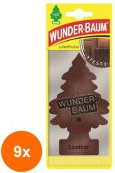 Wunder-Baum Set 9 x Odorizant Auto Leather, Wunder-Baum (DEM-9xMDR-7047)