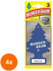 Wunder-Baum Set 4 x 3 Odorizante Auto New Car, Wunder-Baum (DEM-4xMDR-8005)