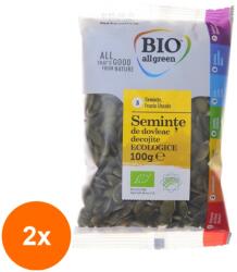Bio All Green Set 2 x Seminte de Dovleac Decojite Eco, Bio All Green, 100 g (OIB-2xBLG-2098149)