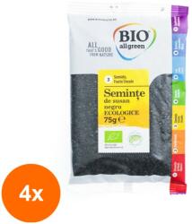 Bio All Green Set 4 x Seminte de Susan Negru Eco, Bio All Green, 75 g