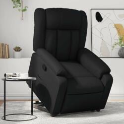 vidaXL Relax Fotel Elektromos Emeléssel - Fekete Műbőr (3205264)