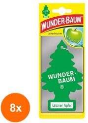 Wunder-Baum Set 8 x Odorizant Auto Gruner Apfel, Wunder-Baum (DEM-8xMDR-7012)