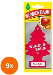 Wunder-Baum Set 9 x Odorizant Auto Zimt-Apfel, Wunder-Baum (DEM-9xMDR-7037)